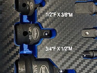 17 delige kracht adadpterset met kogelgewricht - afbeelding 7 van  9