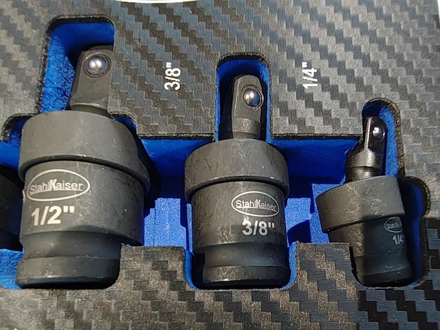 17 delige kracht adadpterset met kogelgewricht - afbeelding 8 van  9