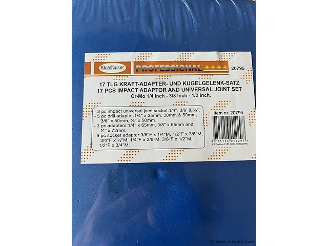 17 delige kracht adapter en kogelgewricht set - afbeelding 6 van  6