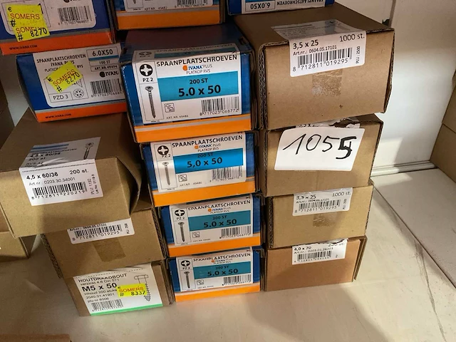 17 dozen hout schroeven deels inox - afbeelding 6 van  8