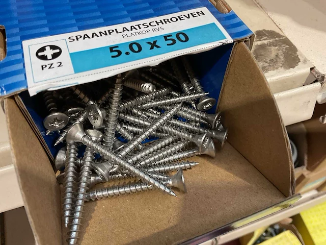 17 dozen hout schroeven deels inox - afbeelding 8 van  8