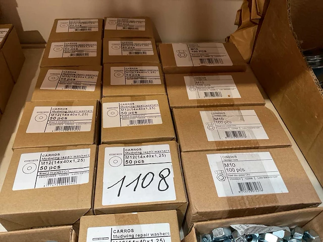 17 dozen ringen en moeren m10 - afbeelding 4 van  4