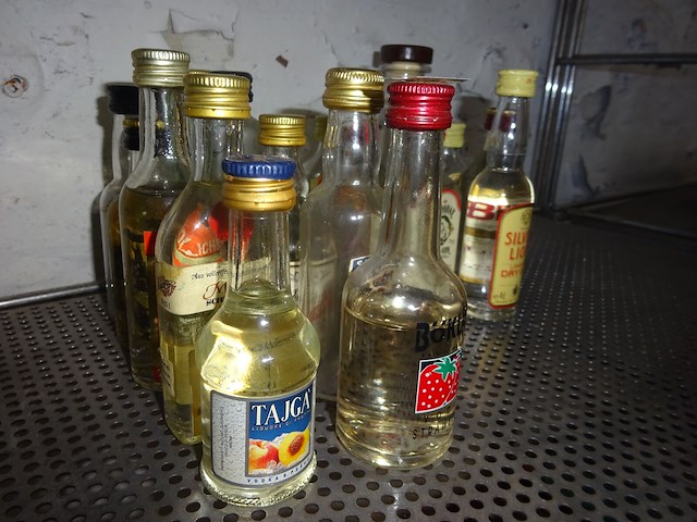17 flesjes gin en vodka - afbeelding 1 van  2