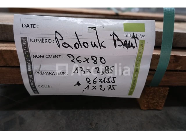 17 raw paddouk boards - afbeelding 4 van  5