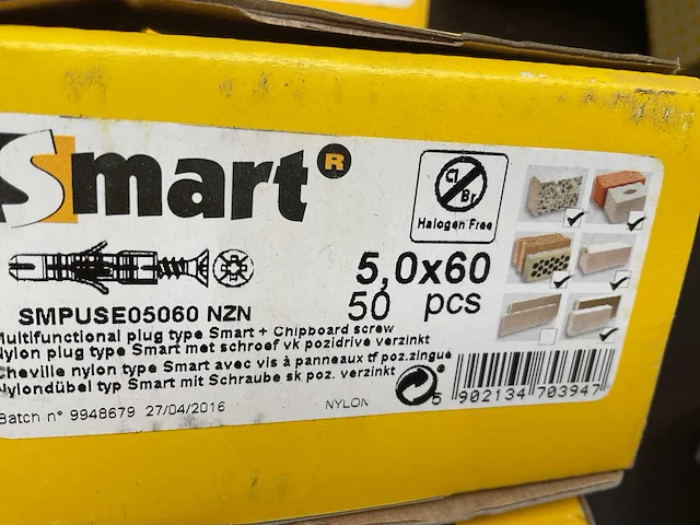17 x dozen pluggen; cellenbetonnagel met kraag; metalen kozijnpluggen - afbeelding 9 van  10