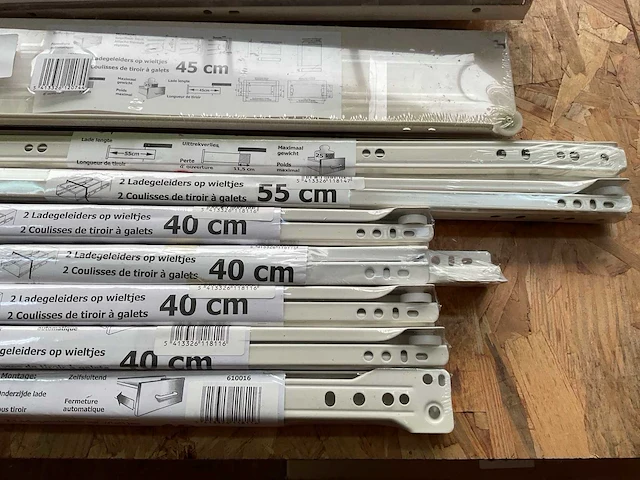 17 x ladegeleiders op wieltjes - afbeelding 3 van  8