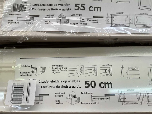 17 x ladegeleiders op wieltjes - afbeelding 8 van  8
