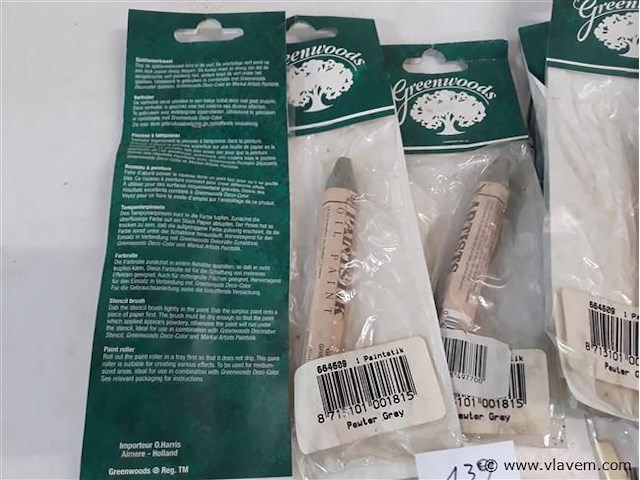 17 x paintstick pewter grey - afbeelding 2 van  2