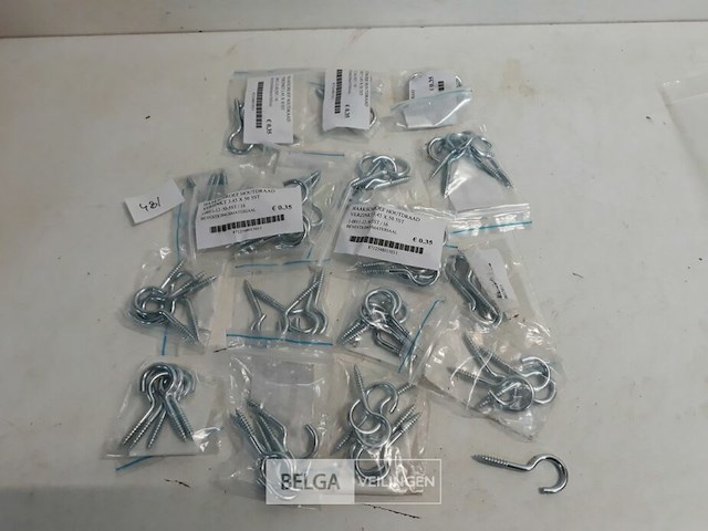 17 x schroefoog open 3,5x50 mm 5 stuks - afbeelding 1 van  3