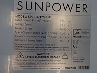 17 x zonnepaneel sunpower p3 370 fb (6.290 wp) - afbeelding 3 van  3