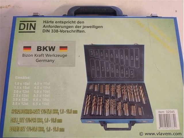 170 delige borenset titanium coating - afbeelding 1 van  3