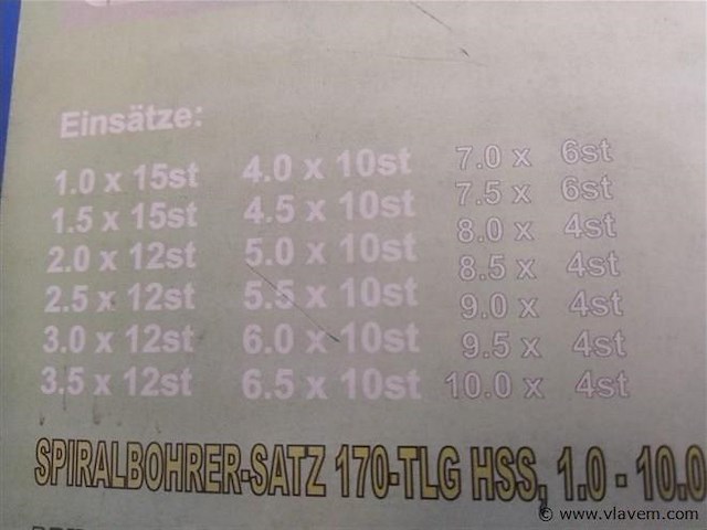 170 delige borenset titanium coating - afbeelding 3 van  3
