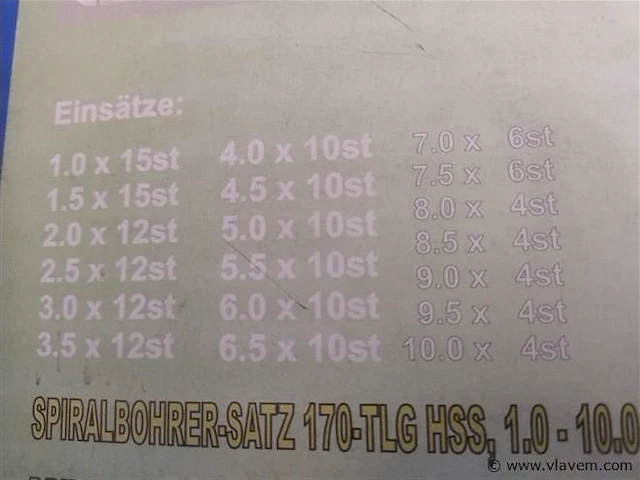 170 delige borenset titanium coating - afbeelding 3 van  3