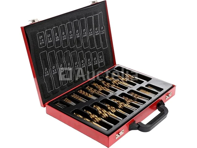170 hss kraft&dele titanium boorbits in metalen behuizing - afbeelding 1 van  3