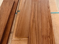 17,82m² teak parket 4 zijden tand en groef lengte 450/600/750mm - afbeelding 5 van  5