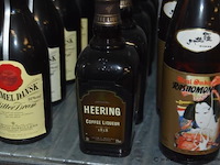 17x fles diverse alcoholische dranken, o.a. gammel dansk bitter dram, heering coffee liqueur, rashomon sake, stock, frangelico, 70cl/720ml - afbeelding 2 van  3