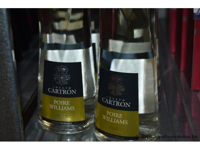 17x fles eau-de-vie, joseph cartron, poire williams - afbeelding 2 van  4