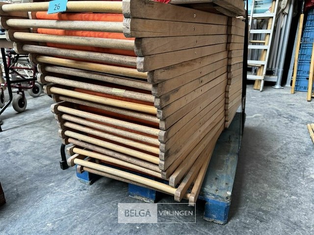 17x inklapbare strandstoelen aperol - afbeelding 1 van  3