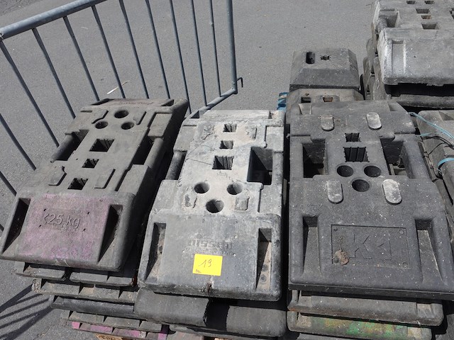 17x kunststof signalisatie voet - afbeelding 1 van  2