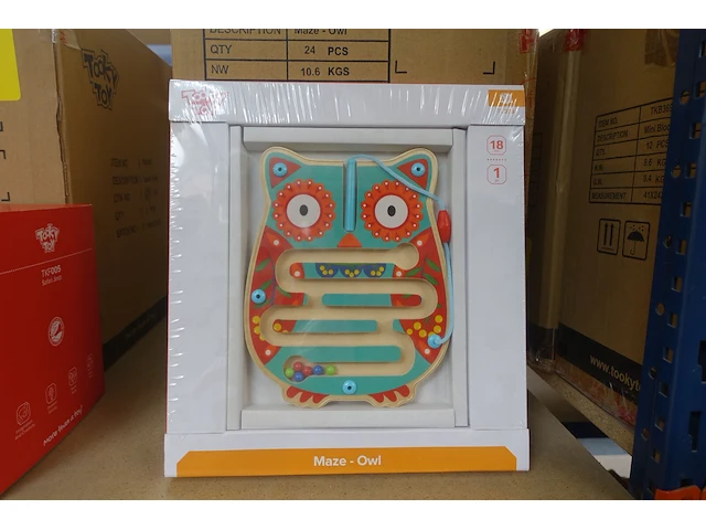 17x maze - owl tooky toy - afbeelding 1 van  2