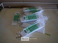 17x25st plastieken messen 16,5cm - afbeelding 1 van  1