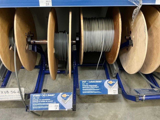 18 bobijnen met diverse installatiekabel - afbeelding 5 van  11