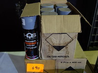 18 bussen verf in spuitbus (silvergrey) - afbeelding 2 van  2