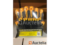 18 delige schroevendraaier set slotted, philips en torx met standaard - afbeelding 1 van  4