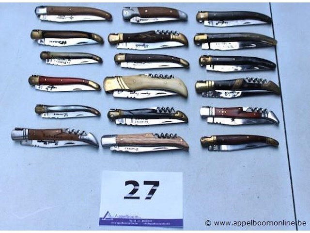 18 diverse zakmessen laguiole - afbeelding 1 van  3
