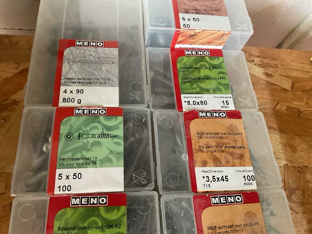 18 dozen hardhout schroeven en bouten - afbeelding 7 van  9