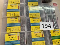 18 dozen hout schroeven met bits - afbeelding 4 van  6