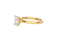 18 karaat gouden ring met 1.04 ct radiant diamant - d/vvs2 (igi) - afbeelding 2 van  4