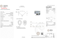 18 karaat gouden ring met 1.06 ct peer diamant - d/vs1 (igi) - afbeelding 4 van  4