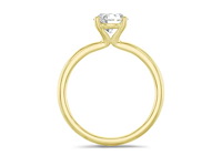 18 karaat gouden ring met 1.20 ct ronde diamant - e/vvs2 (hrd) - afbeelding 3 van  4