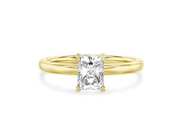 18 karaat gouden ring met 2.01 ct radiant diamant - e/vs1 (igi) - afbeelding 1 van  4