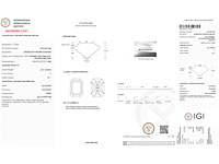 18 karaat gouden ring met 2.01 ct radiant diamant - e/vs1 (igi) - afbeelding 4 van  4