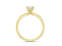 18 karaat gouden ring met 3.10 ct peer diamant - e/vs1 (igi) - afbeelding 3 van  4