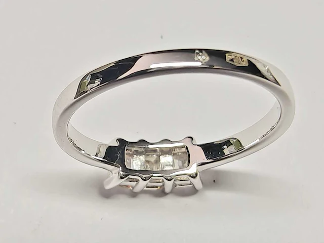 18 kt witgouden ring met 0,65 cts natuurlijke diamant - afbeelding 5 van  6