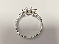 18 kt witgouden ring met 0,87 cts natuurlijke diamant - afbeelding 4 van  6
