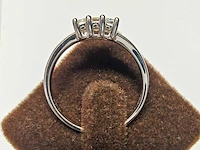 18 kt witgouden ring met natuurlijke diamant - afbeelding 3 van  7