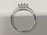 18 kt witgouden ring met natuurlijke diamant - afbeelding 5 van  7