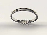 18 kt witgouden ring met natuurlijke diamant - afbeelding 6 van  7