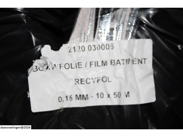 18 rollen bouwfolie 0,15mm 10x50m - afbeelding 3 van  5
