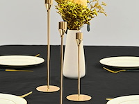 18 stuks gouden kegelvormige kaarsenhouders - afbeelding 4 van  5