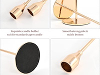 18 stuks gouden kegelvormige kaarsenhouders - afbeelding 5 van  5