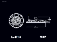 (18 x) 18 x 150w 4000k led ufo highbay slim... - afbeelding 7 van  8