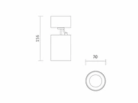 18 x fago kantelbare design spot zwart - afbeelding 3 van  6