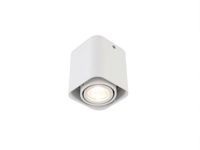 18 x gu10 design opbouwspot armatuur 10cm wit kantelbaar - afbeelding 4 van  8