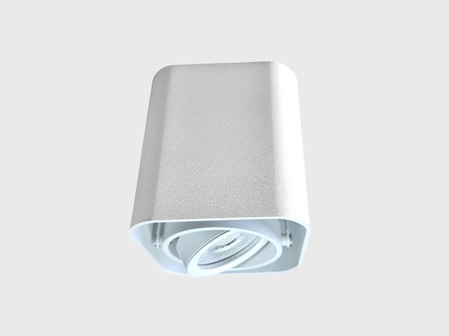 18 x gu10 design opbouwspot armatuur 10cm wit kantelbaar - afbeelding 2 van  8