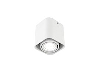 18 x gu10 design opbouwspot armatuur 10cm wit kantelbaar - afbeelding 6 van  8
